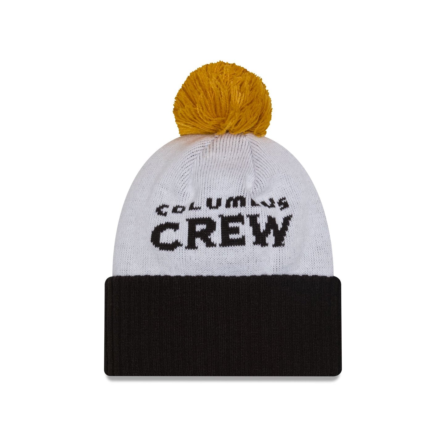 Columbus Crew 2025 Jersey Hook White Pom Knit Hat