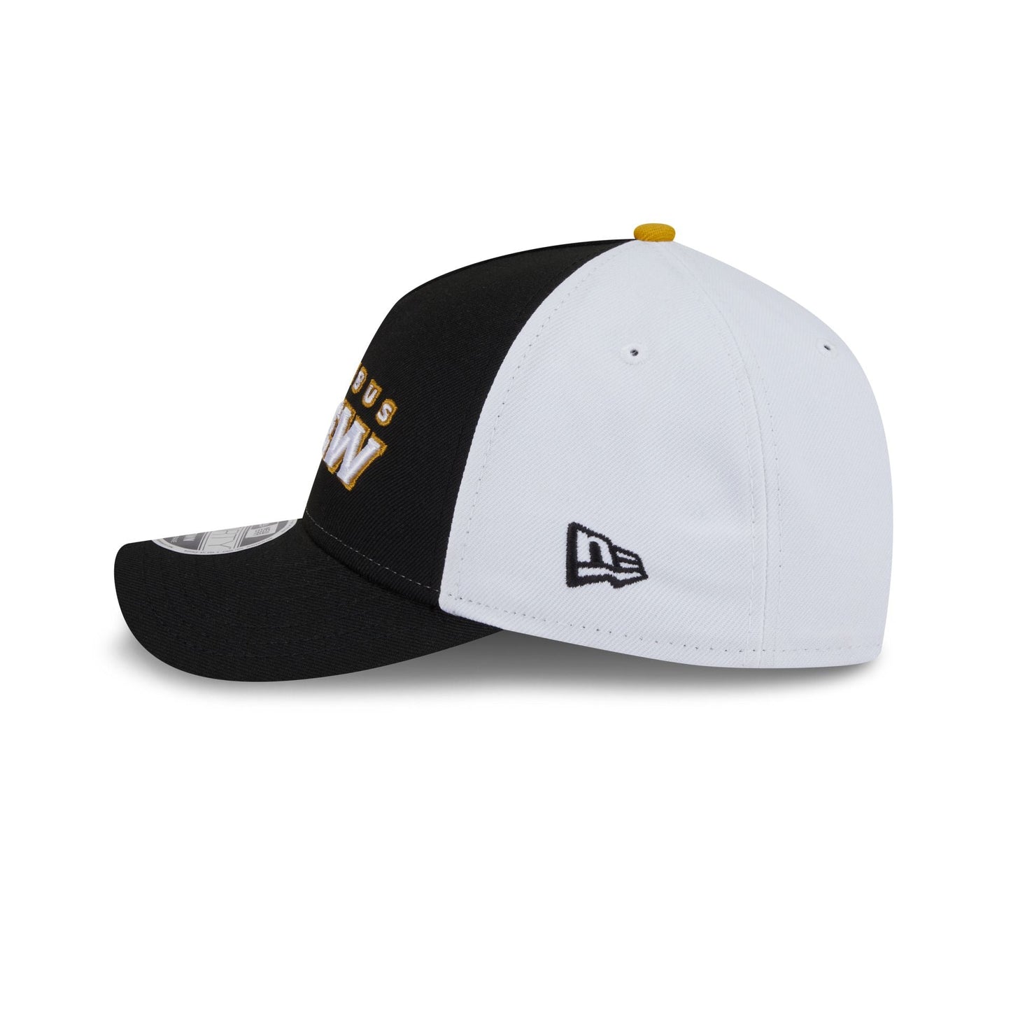 Columbus Crew 2025 Jersey Hook Black 9FORTY M-Crown A-Frame Snapback Hat
