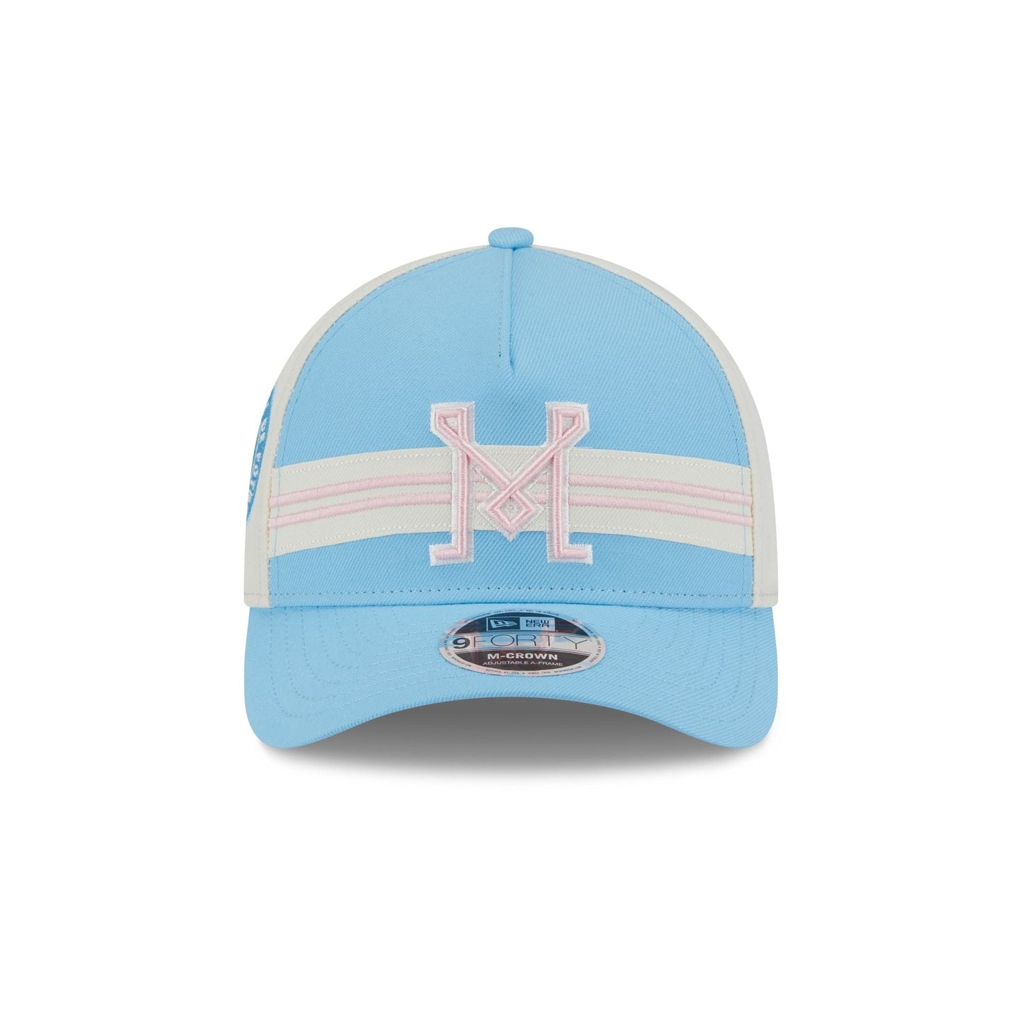 Inter Miami 2025 Jersey Hook Light Blue 9FORTY M-Crown A-Frame Snapback Hat