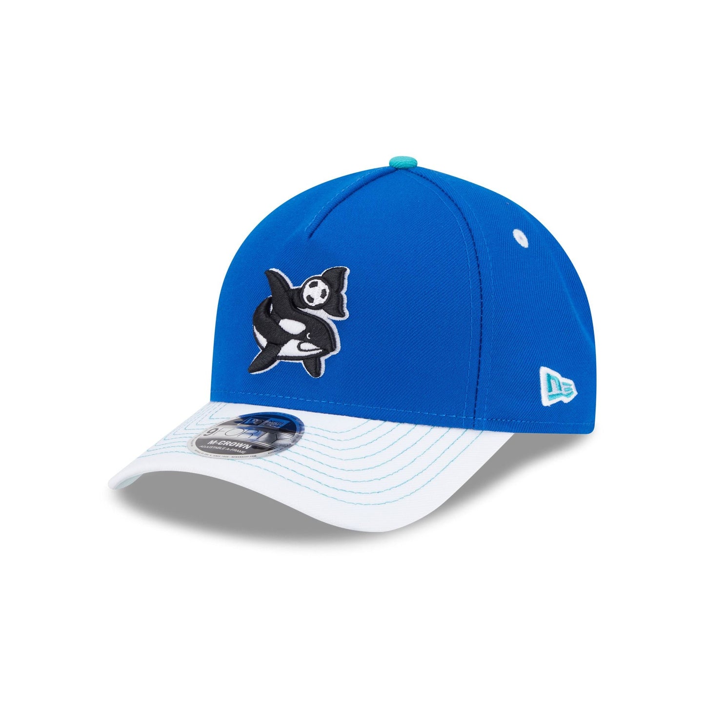 Seattle Sounders 2025 Jersey Hook Blue 9FORTY M-Crown A-Frame Snapback Hat