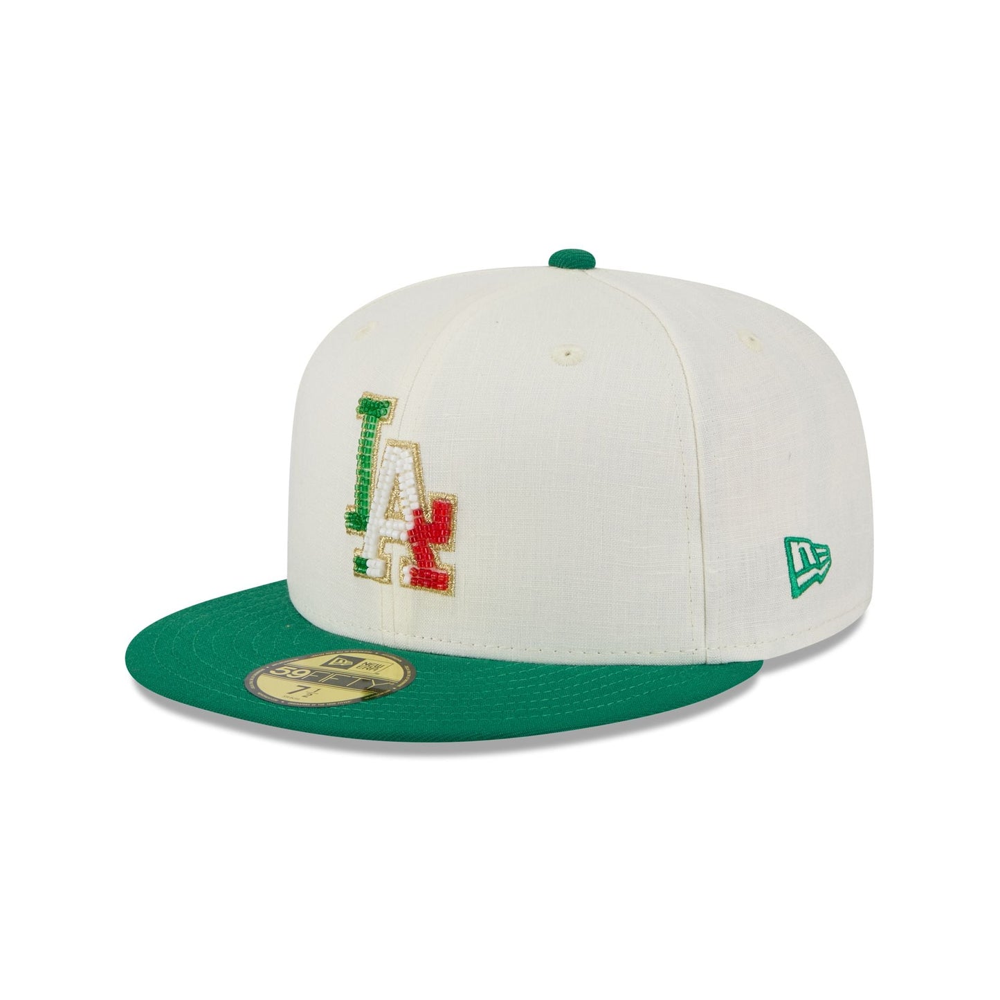 Los Angeles Dodgers Beaded Linen 59FIFTY Fitted Hat