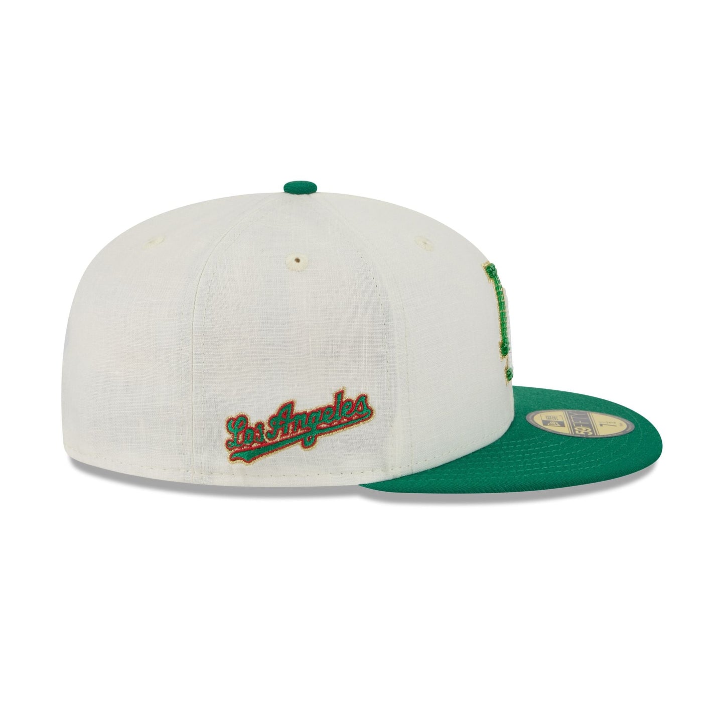 Los Angeles Dodgers Beaded Linen 59FIFTY Fitted Hat