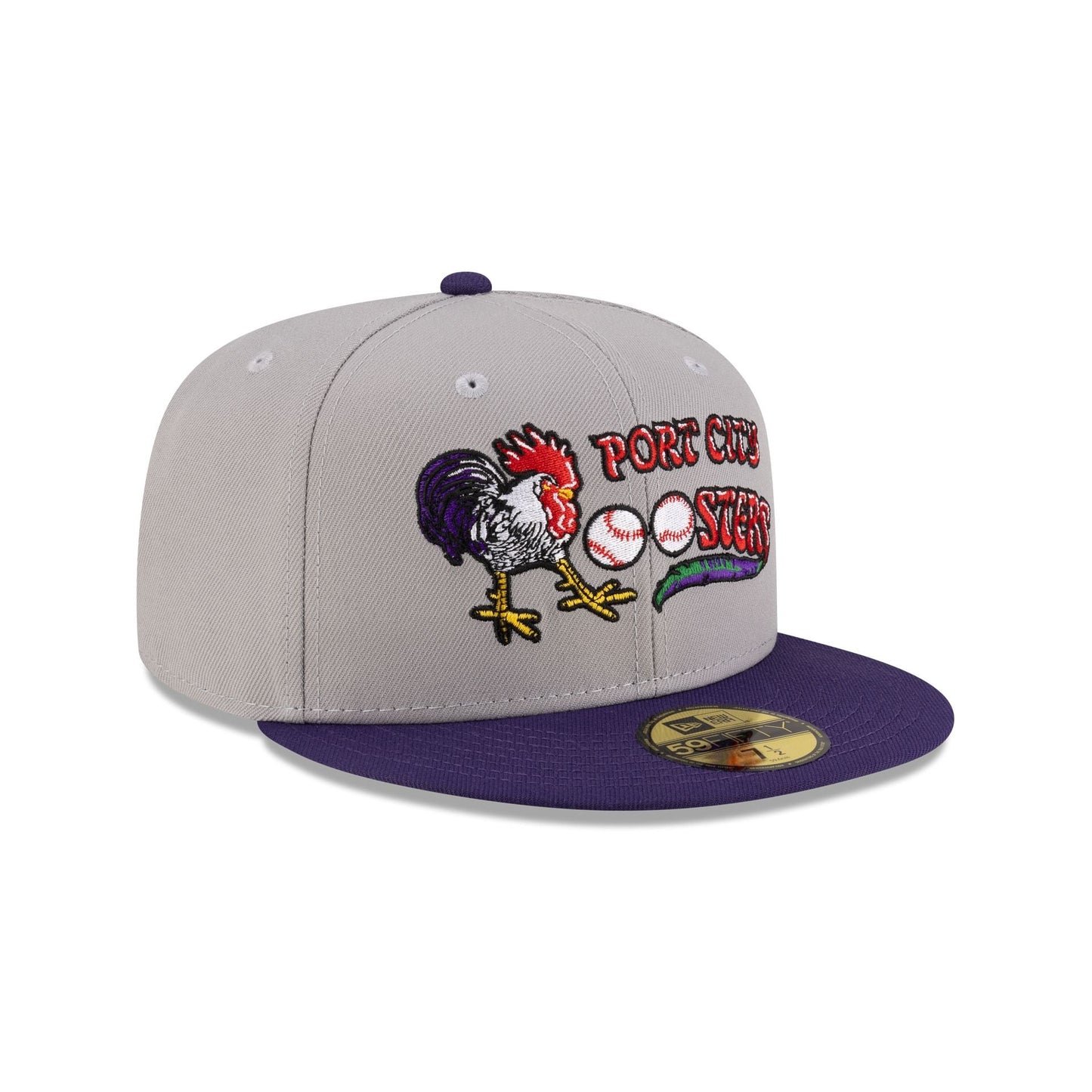 Just Caps Hometown Port City Roosters 59FIFTY Fitted Hat