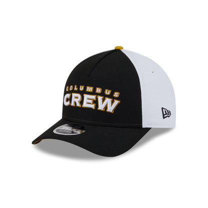 Columbus Crew 2025 Jersey Hook Black 9FORTY M-Crown A-Frame Snapback Hat