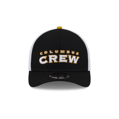Columbus Crew 2025 Jersey Hook Black 9FORTY M-Crown A-Frame Snapback Hat