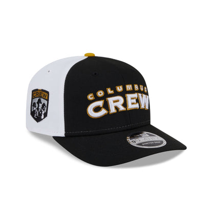 Columbus Crew 2025 Jersey Hook Black 9SEVENTY Stretch-Snap Hat