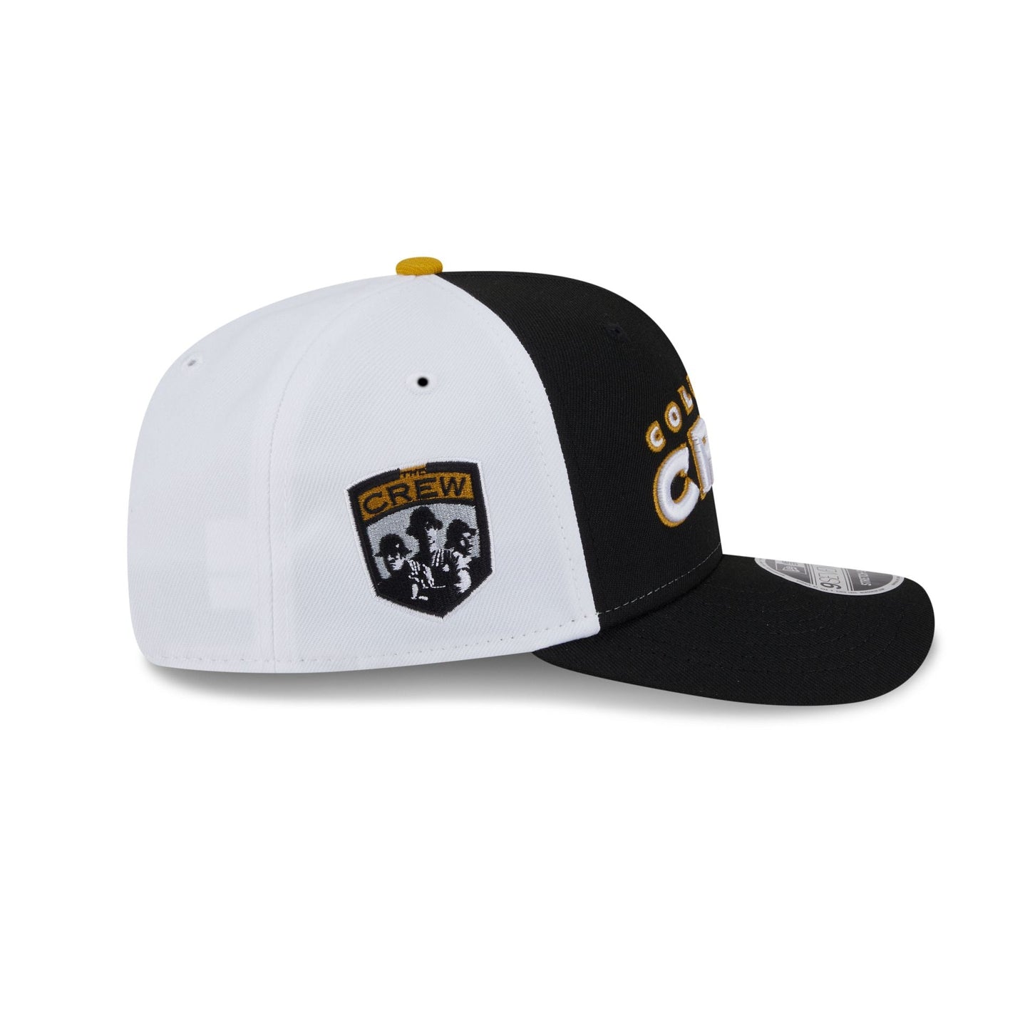 Columbus Crew 2025 Jersey Hook Black 9SEVENTY Stretch-Snap Hat