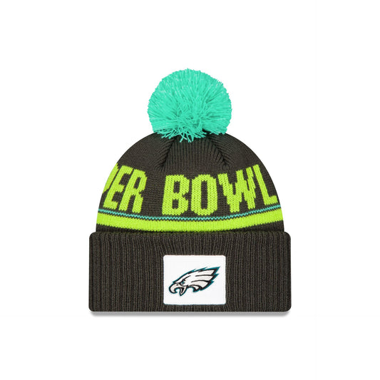 Philadelphia Eagles Super Bowl LIX Participation Pom Knit Hat