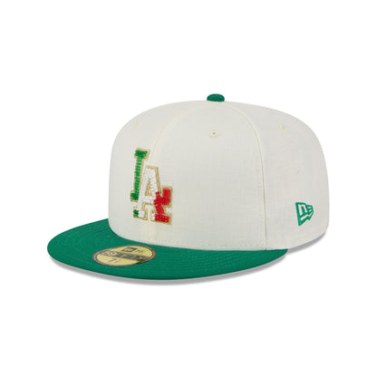 Los Angeles Dodgers Beaded Linen 59FIFTY Fitted Hat